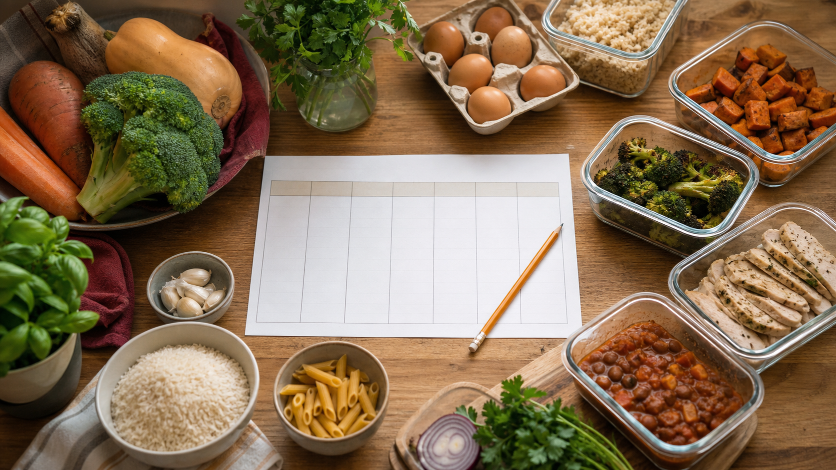 A Simple Weekly Meal Plan for Busy Families
